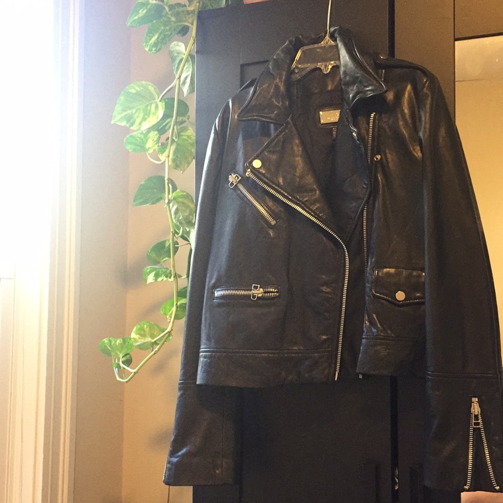MNG Genuine Leather Moto Jacket